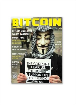 Bitcoin magazine Issues 1, 2 & 3 Complete Set – New & Unopen plus
