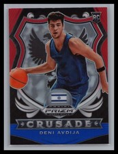 2020 Prizm Draft Picks Collegiate #86 Deni Avdija CRUSADE Red White and Blue RC