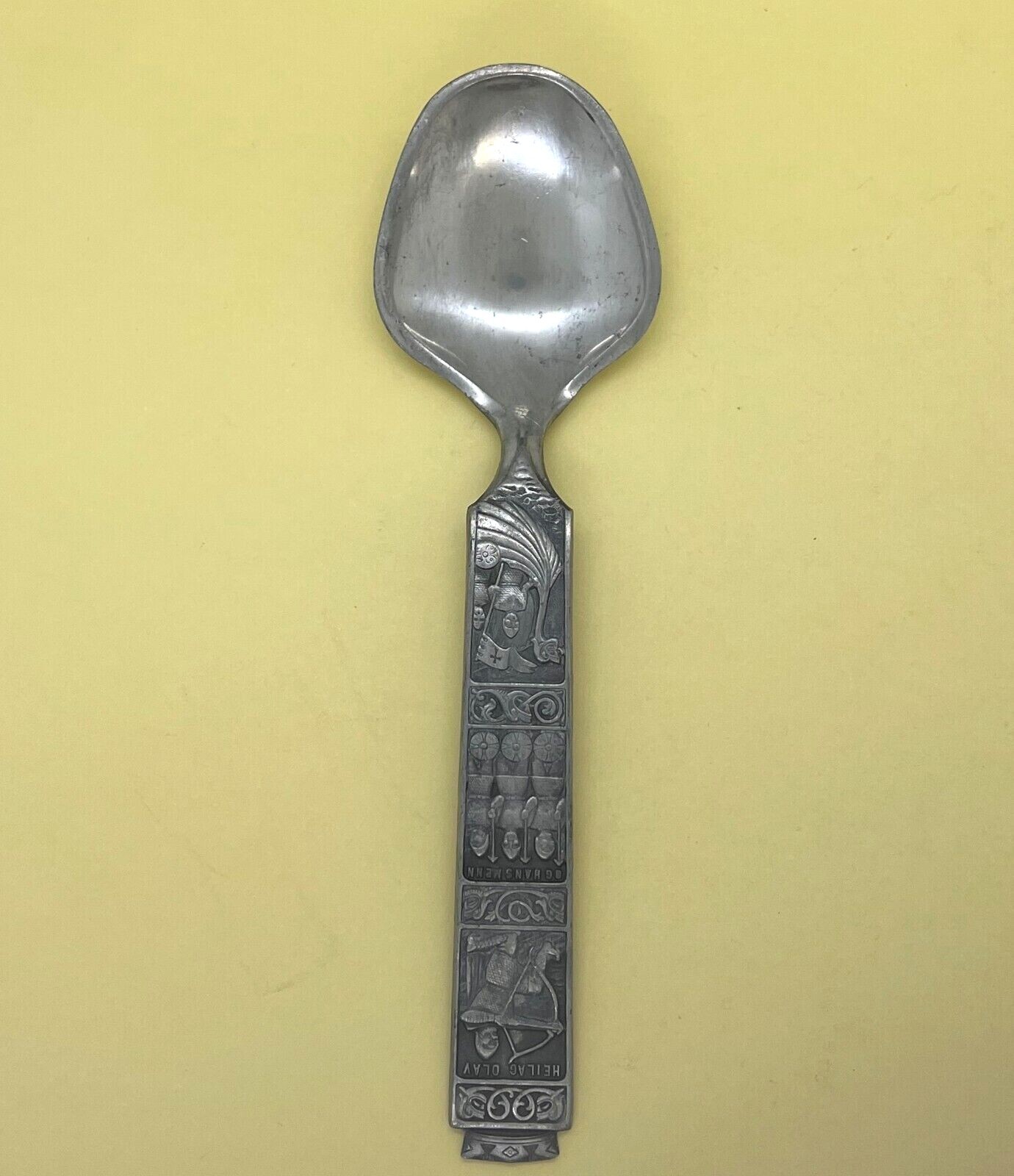 Tenedor Konge Tinn Hecho De Peltre En Plata Hecho En Noruega En Embalaje Original Mid Century Vintage - México