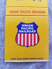 Union Pacific Railroad Vtg FS Matchbook Cover with Route Map