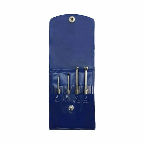 4 PC SMALL HOLE GAGE SET HALF BALL TYPE GAUGE .125 - .5" NEW