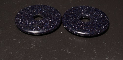 Edelstein Donuts A-L 20 30 40 50 mm für Lederband Kette Pi Scheibe Steinschatz - Bild 97 von 273