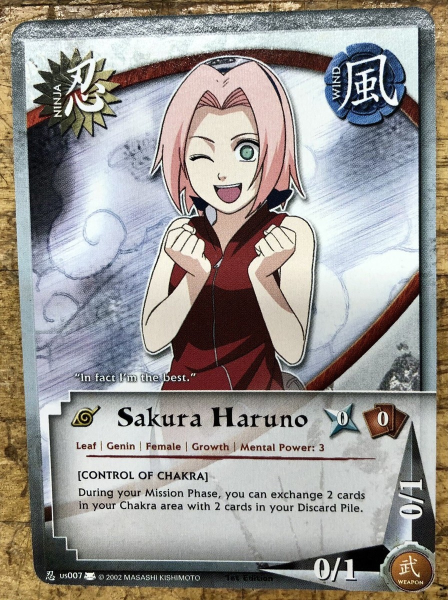 2002 Shonen Jump's Naruto Collectors Card Game #007 Sakura Haruno
