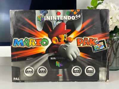 NINTENDO 64 seltene  MARIO PAK  BUNDLE Konsole mit OVP (komplett)  + SPIEL