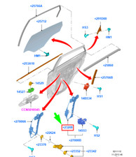 FORD FIESTA MK6 L�ve-vitre de porte arri�re gauche 2146008 NOUVEAU ORIGINAL