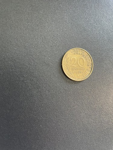 1963 Francia moneta 20 centesimi - Foto 8 di 10