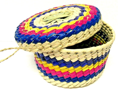Tortillero de Palma Tortilla Warmer Basket Mexican Handmade