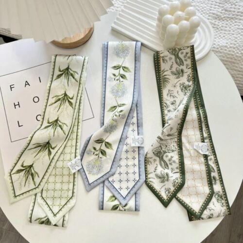 130×7cm langes Seidentuch Seidentuch Satinband Haarschmuck für Damen