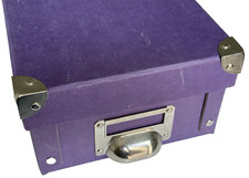 Purple Photo Storage Box - Holds Over 1000 Photos up To 4" x 6" Inches Pictures