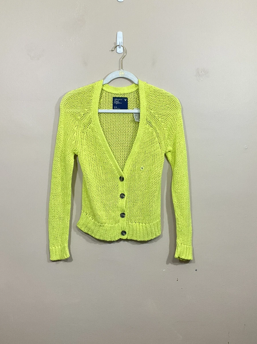 Neon clearance yellow cardigan