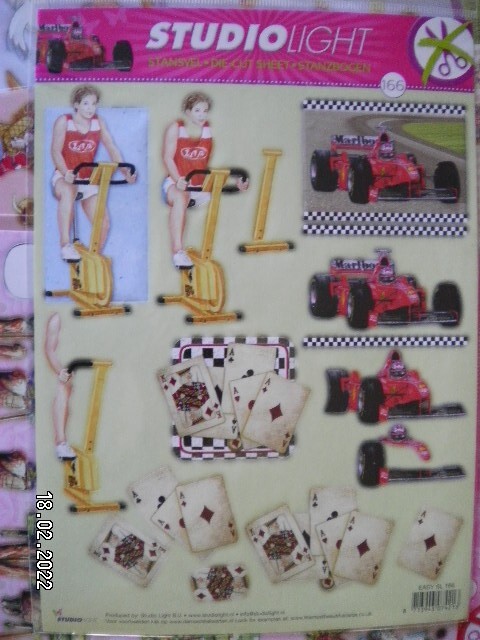 Beautiful Studio Light Die Cut Decoupage Toppers 'EASY SL 166' (247)