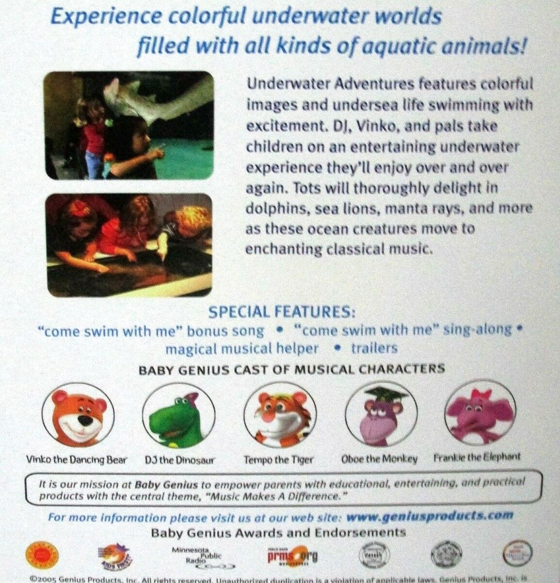 (未使用･未開封品)Favorite Nursery Rhymes &amp; Underwater Adventures [DVD] Underwater Adventures | Baby Genius Wiki | Fandom