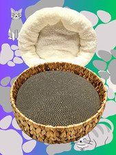 Soft Cat Bed with a Scratch Pad Set of 3 pcs.