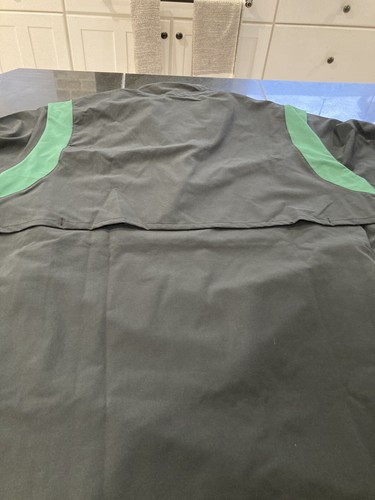 MENS NIKE ON FIELD NEW YORK JETS 1/S SLEEVE JACKET TOP XXL 2XL BLACK GREEN NEW - Picture 9 of 9