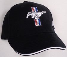 Hat Cap Licensed Ford Mustang Pony GT Black HR 197