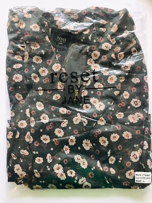 NWT Reset by Jane Floral Print LONG Sleeve Chiffon Wrap