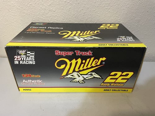 1996 Revell RUSTY WALLACE #22 MILLER Silver 25th Super Truck 1/24 Diecast Nascar - Picture 7 of 8