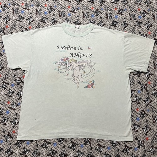I Believe in Angels Single Stitch Vintage Herren XXL T-Shirt