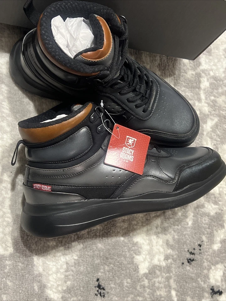 Stacy Adams Mayson 25562-020 мужской серый кожаный образ жизни кроссовки обувь 8 М новый в коробке - Изображение 4 из 4