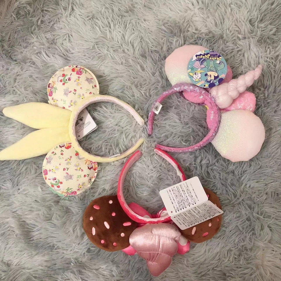 Diadema Orejas de Minnie Mouse Conejo Reinado Pascua Unicornio Cupcake Parques Disney Foto 3 de 4