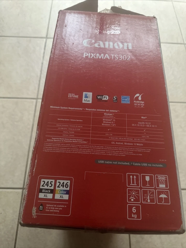 Canon PIXMA TS302 Wireless Inkjet Printer - SKU#1695406 - Image 2 of 4