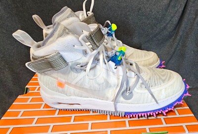 Nike Off-White X Nike Air Force 1 Mid White Size 11.5