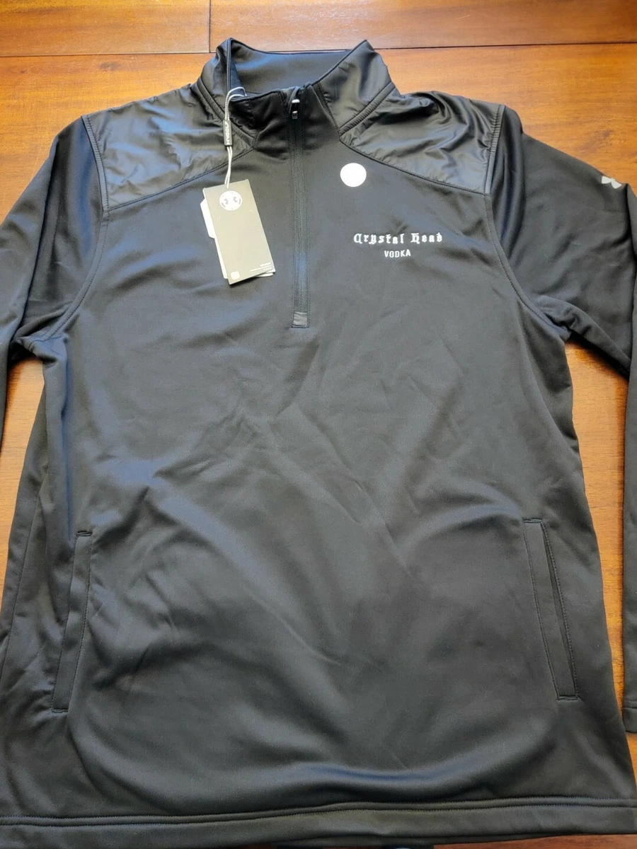 Under Armour Cold Gear Crystal Head Vodka Men s Black Pullover Jacket Size L