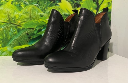 HISPANITAS Women’s Ankle Boots Leather Size 39 Black - Picture 2 of 6