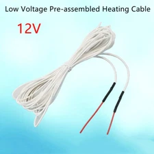12V Silicone Rubber Warm Wire Heating Cable Electric Blanket Heat Low Voltage