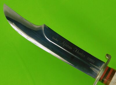 Vintage German Germany Linder Solingen African Hunter Large Bowie