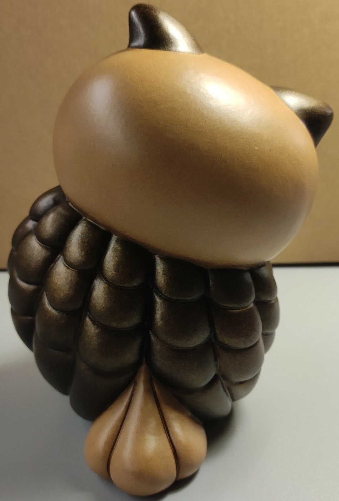 THUN - Gufo Saggio Con Fungo In Ceramica - Decorazione Per Casa