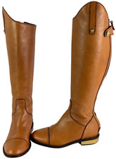 DOLCE and GABBANA Tan Leather Riding Women's Boots Marked as 36 6US