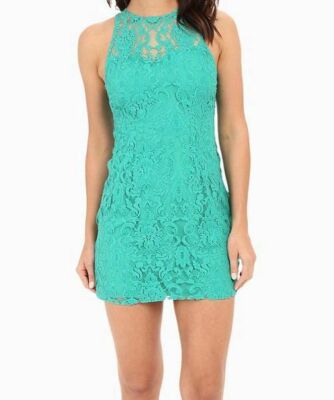 chinese dress ladies Sheila Green Eyelet Short Dress