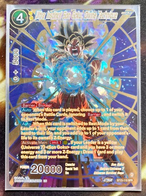 DBS TCG - BT23-110 SPR - Ultra Instinct Son Goku, Divine Technique *Near Mint*