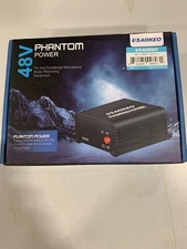 Aokeo 1-Channel 48V Phantom Power Supply with Adapter.