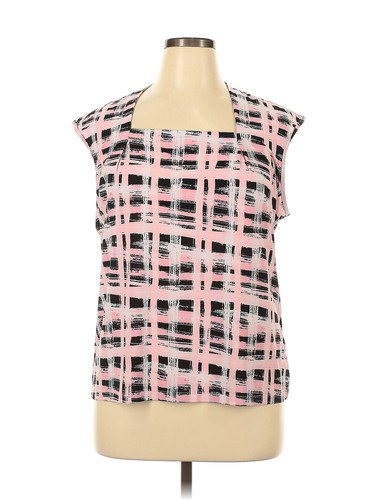Blouse Rose Sans Manches Bishop + Young Taille L – En Polyester, Idéale Pour Un Look Casual Chic