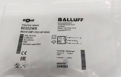 NEW BALLUFF BES02WR BES M12MF1-PSC10F-S04G Proximity Switch Sensor