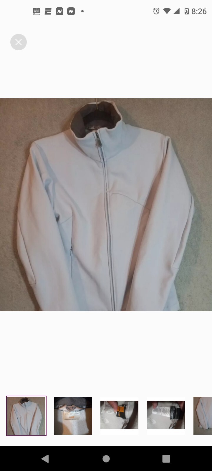 Giacca Salomon Advanced Skin blu chiaro WB 400 Schoeller Cordura taglia S sci neve