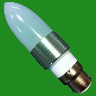 6x 3W LED Low Energy Kerze Glühbirnen 6400K kühl Tageslicht weiß Lampen E14 B22