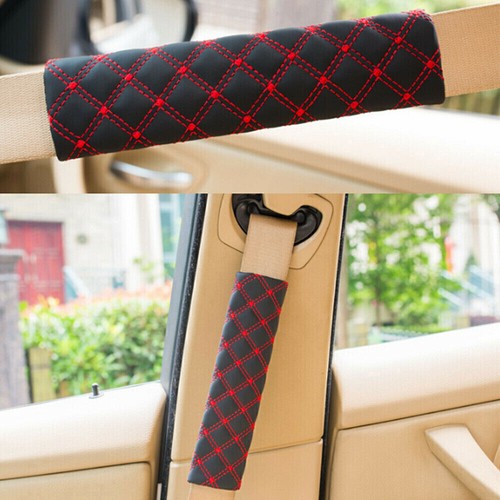 1 Pair Universal Car Accessories Seat Belt Pads Cover Shoulder Strap Cushion Mat - Picture 7 of 14