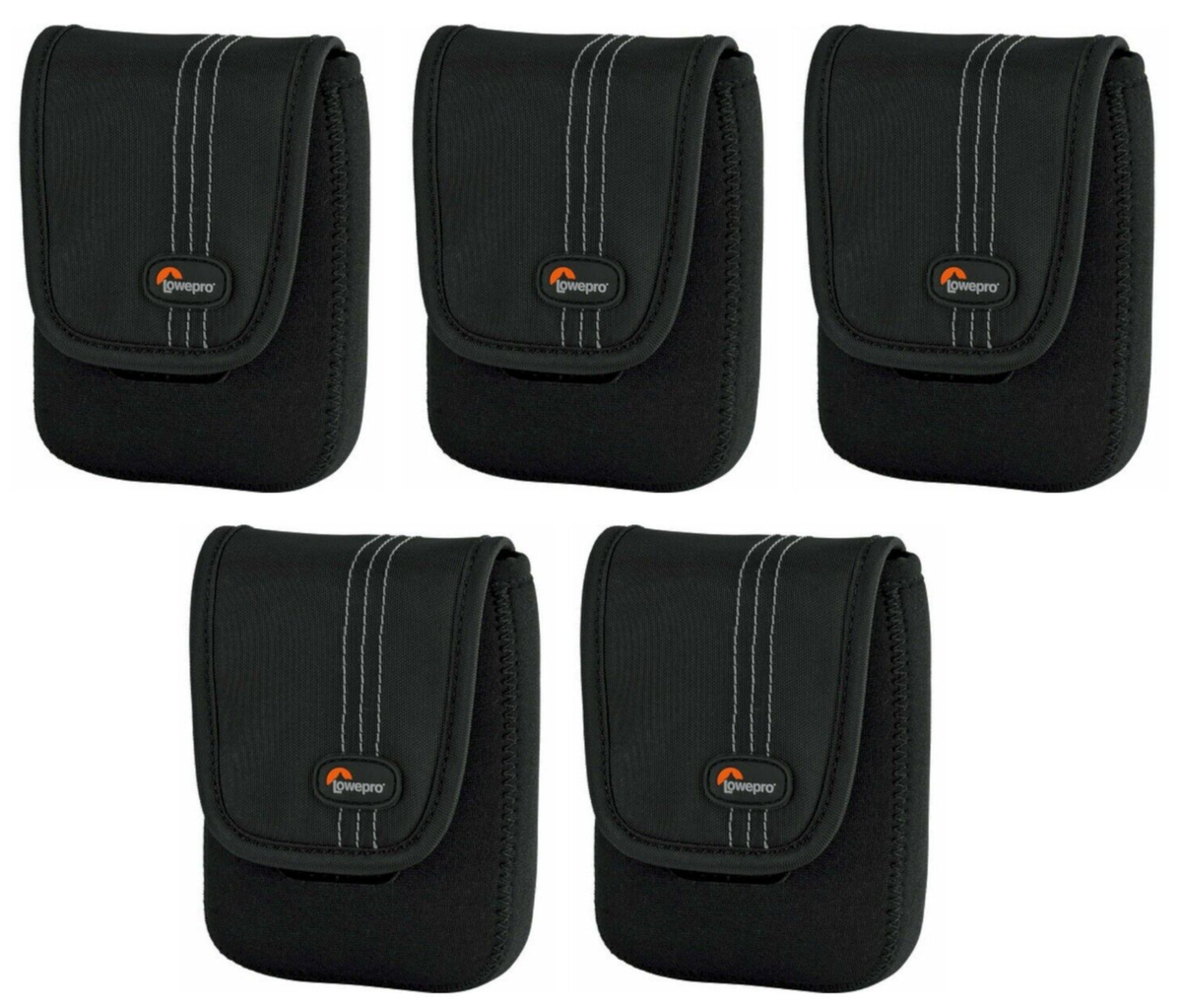 NEW 5-PACK Lowepro Dublin 30 Slim BLACK Pro Compact Camera Pouch