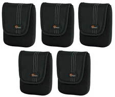 NEW 5-PACK Lowepro Dublin 30 Slim BLACK Pro Compact Camera Pouch Pocket LP36171