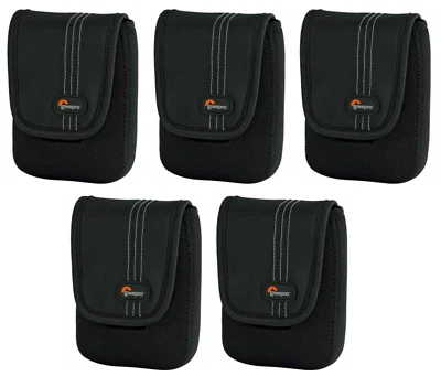 NEW 5-PACK Lowepro Dublin 30 Slim BLACK Pro Compact Camera Pouch Pocket LP36171