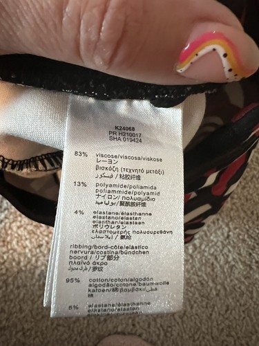 KENZO Kids Black/White/Red Jogger Pants Sz 2A/86 - Picture 4 of 4
