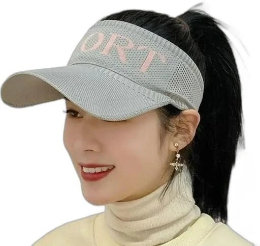 Sport Sun Visor Hat Summer Empty Top Baseball Cap for Women Girls(Grey)
Opens in a new window or tab