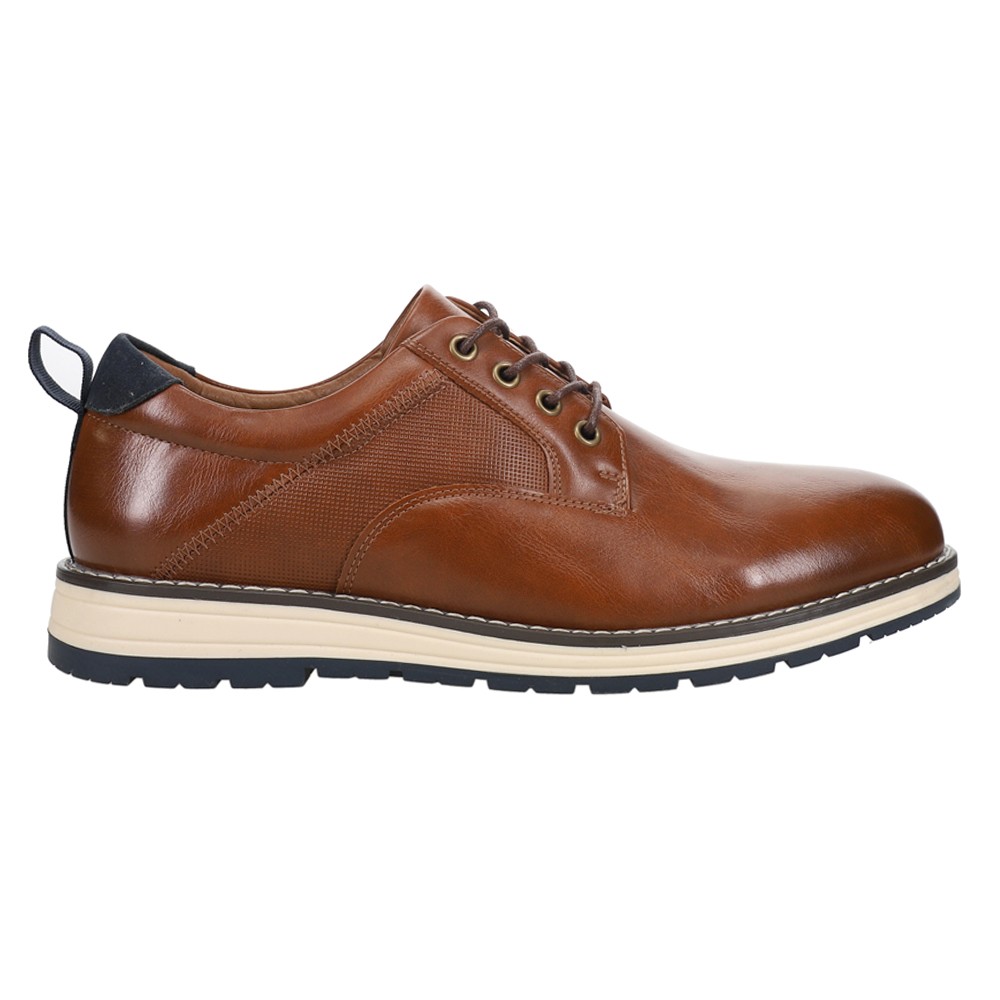 Crevo Genoa Perforated Oxford  Mens Brown Casual Shoes CV2443-225