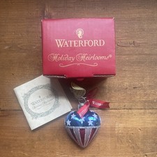 WATERFORD Heart of America Flag Christmas Ornament Holiday Heirlooms
