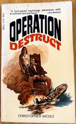 Operation Destruct by Christopher Nicole vintage thriller paperback