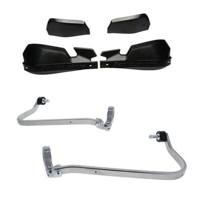 BarkBusters VPS Black Handguard & Two Point Mount Ducati Desert X 2022-2025
