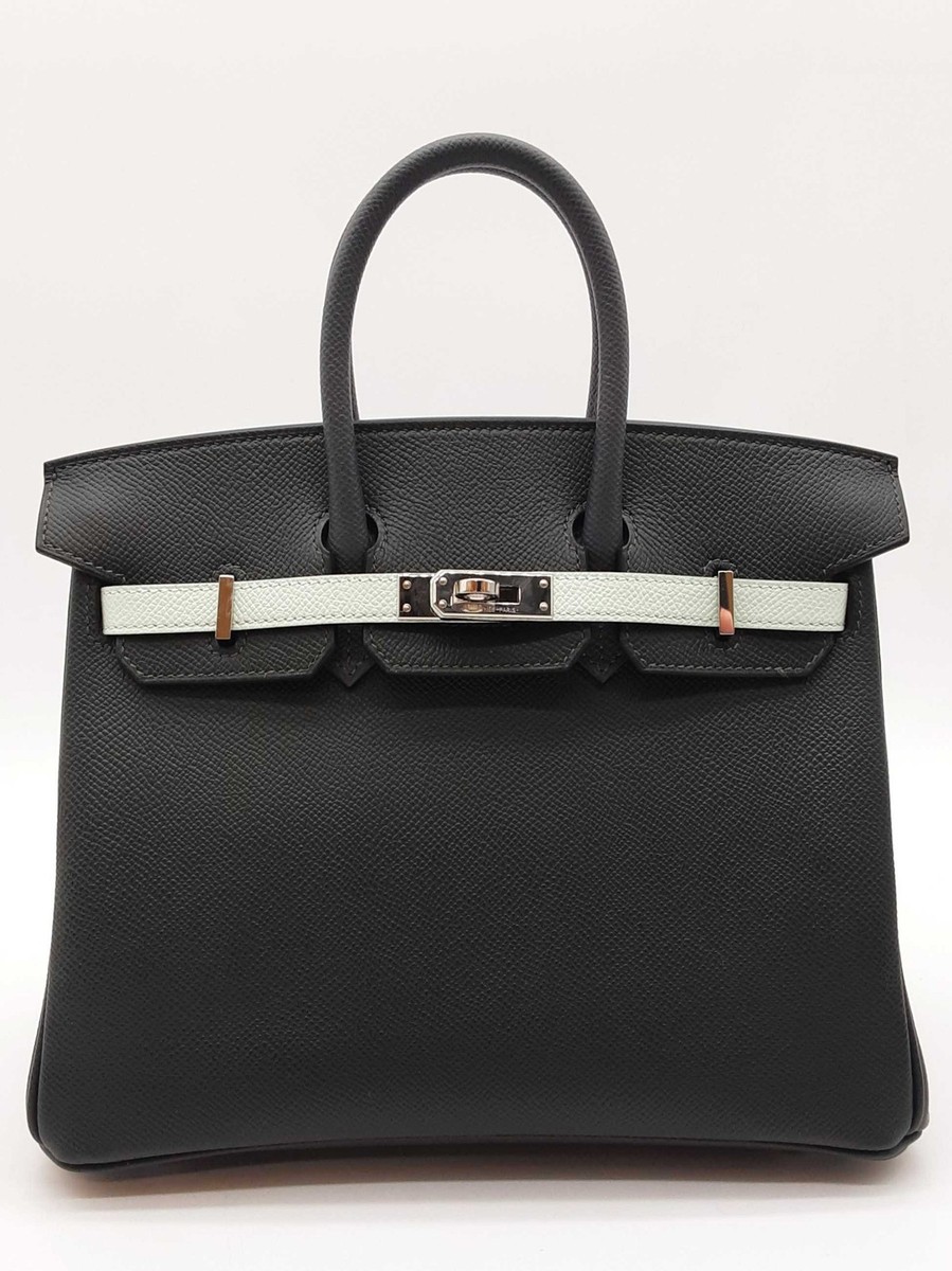 Brunt ブラント Harmony ハーモニー 25 ブラック Hermes Birkin 25 Custom Tricolor Green Epsom Palladium Handbag